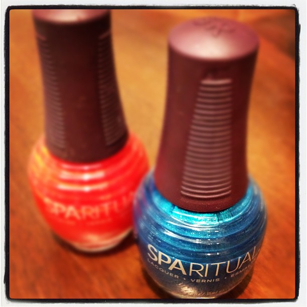 Playing with Instagram: My cellphone sees vegan nail polishes at The Water Garden Spa