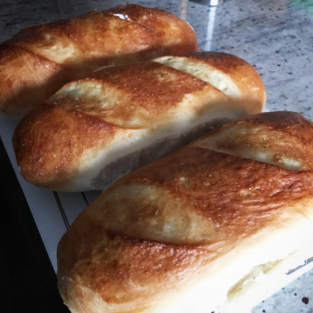 My mini French loaves are not so mini. #breadmaking #experiment
