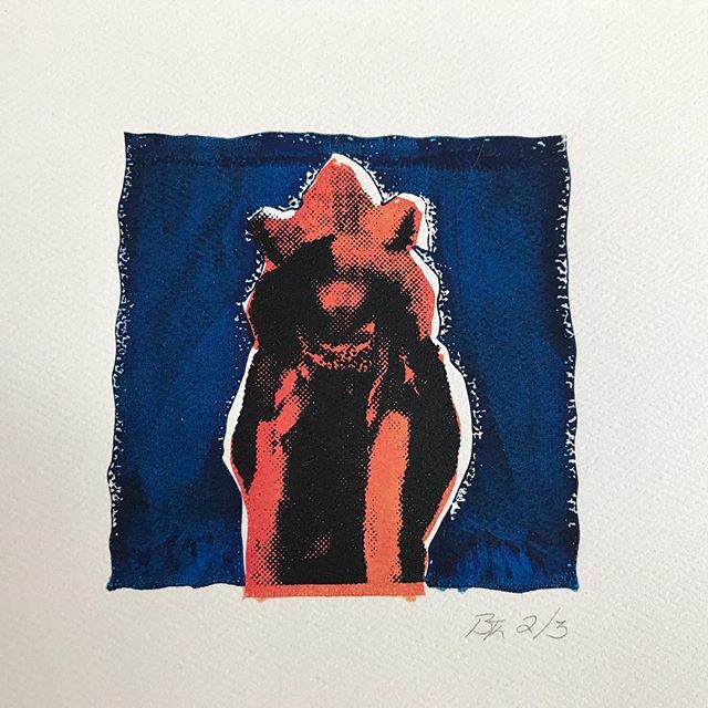 #day31 I will finish off the 31 Days of Art with a piece of my own. in the early 2010s I delved into printmaking—I didn't stick with it but I did do a limited edition of prints of my son that I was really pleased with. This was in his days of Plur and Candy Kids and I really like the way it turned out. Plur (2/3) Silk screen Print — Bruce Keith #31daysofart #artinourhouse #art #artists #artwork #beautiful #yeg #print #printmaking #lastone