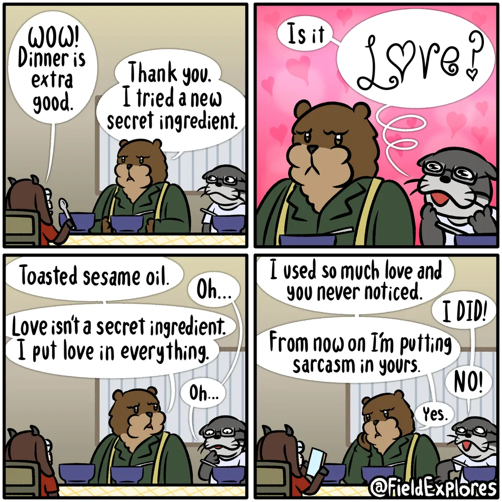 a four panel comic.